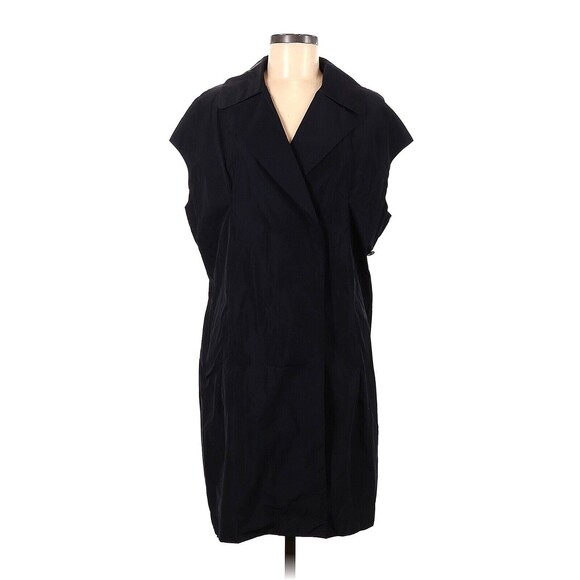 2012 MARNI at H&M Solid Navy Sleeveless Jacket - US 2 - Picture 1 of 2